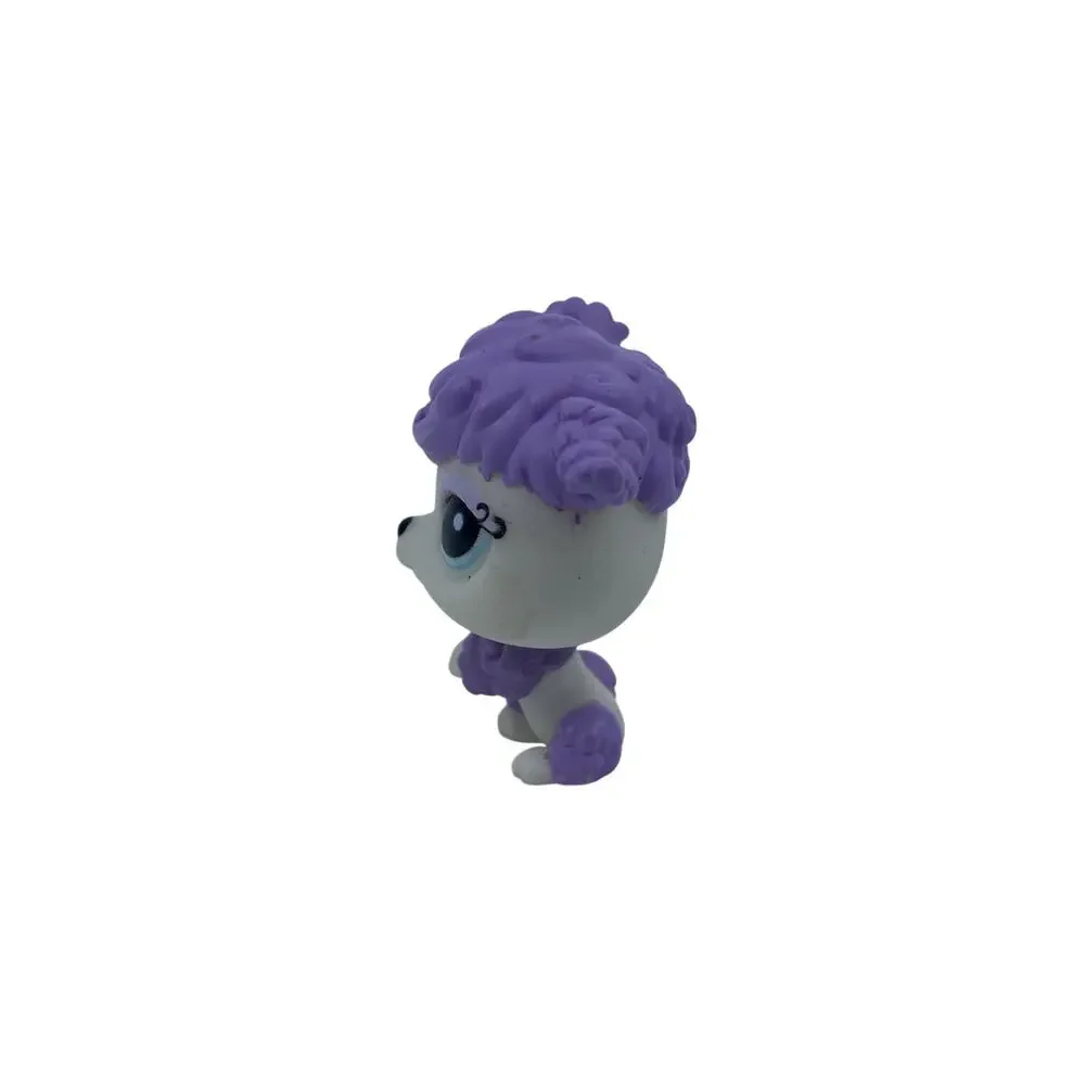 Littlest Pet Shop LPS #1862 Purple Poodle Blue Eyes Figure